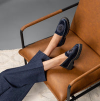 DONALD PLINER Women's Hope Loafers in blue navy - women's flats - view 4