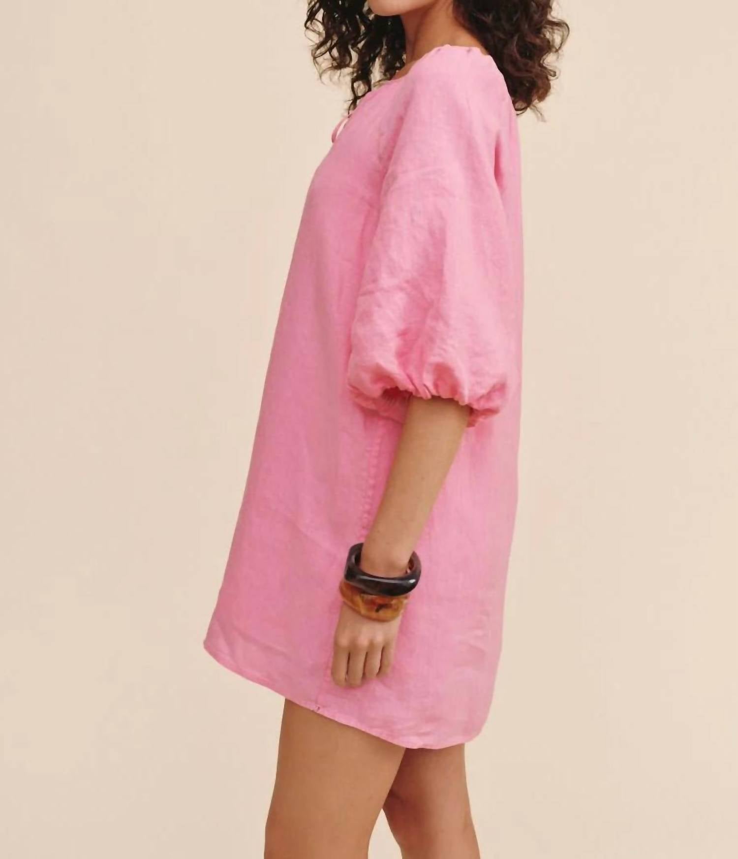 Bella Dahl - Women's Pullover Puff Sleeve Dress