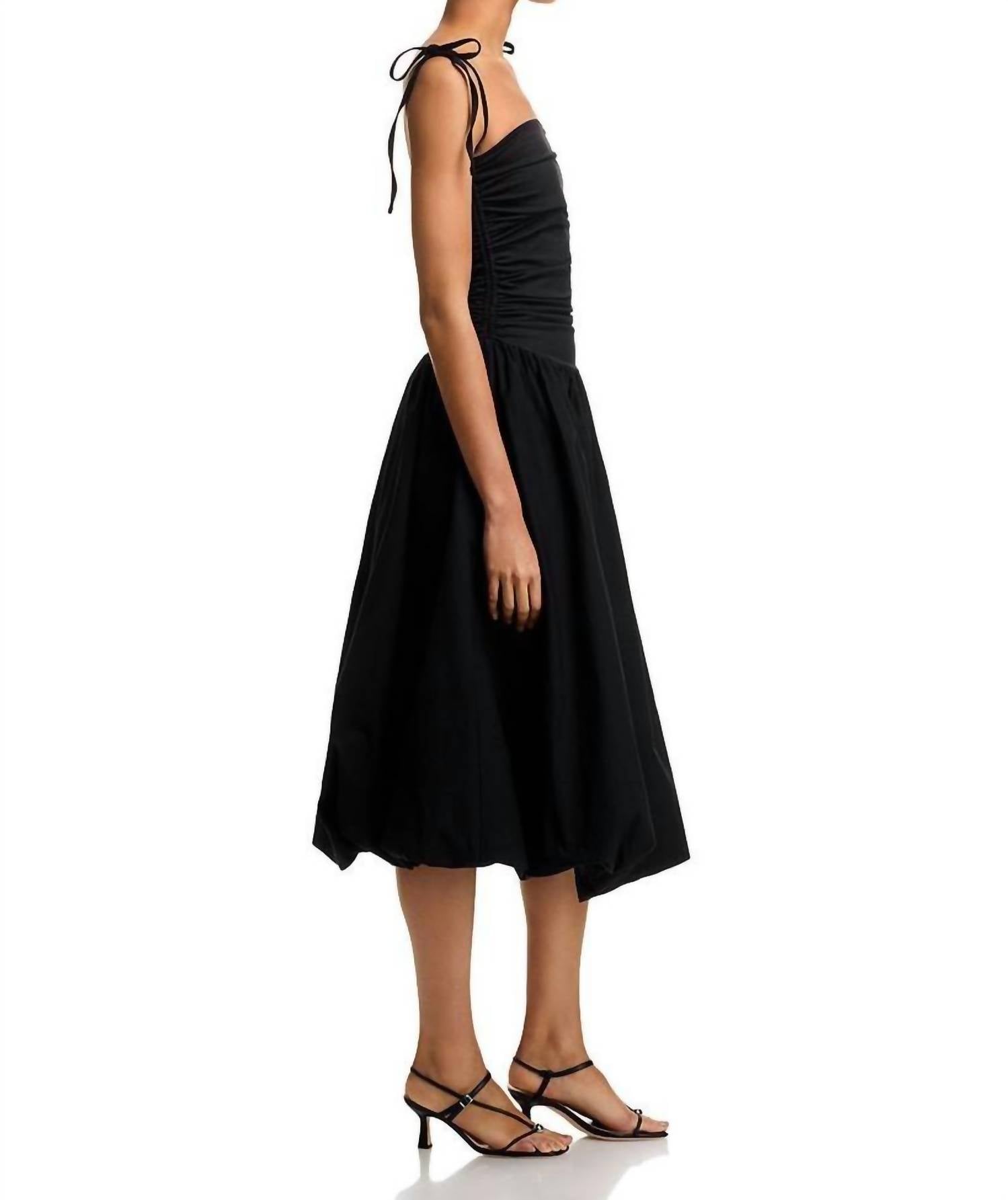 Line And Dot - Gigi Mixed Media Midi Dress