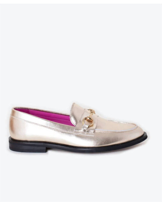 Vilagallo - Women's Metallic Loafers