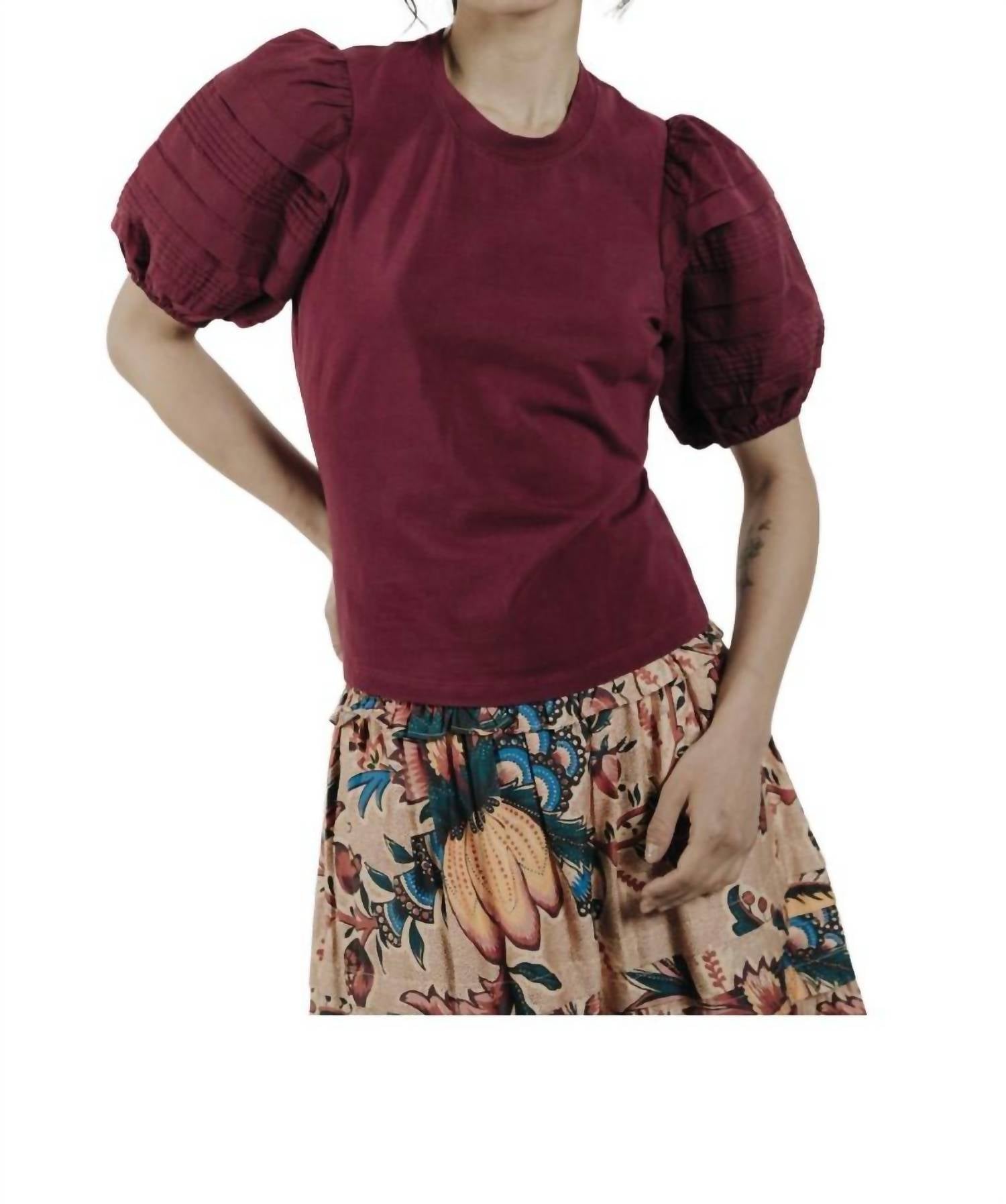 Love The Label - Dylan Short Puff Sleeve Tee