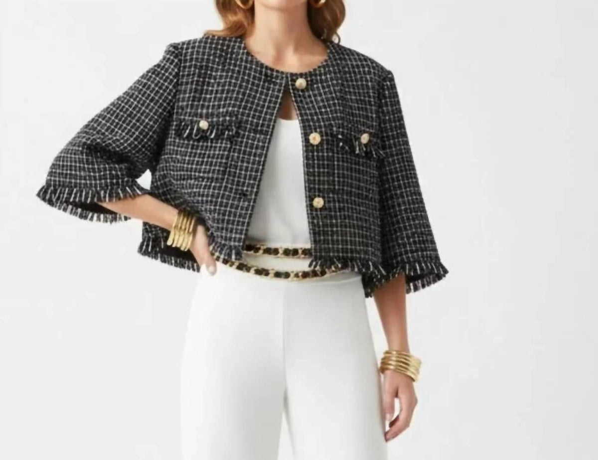 Anna & Ava - Woven Cropped Jacket