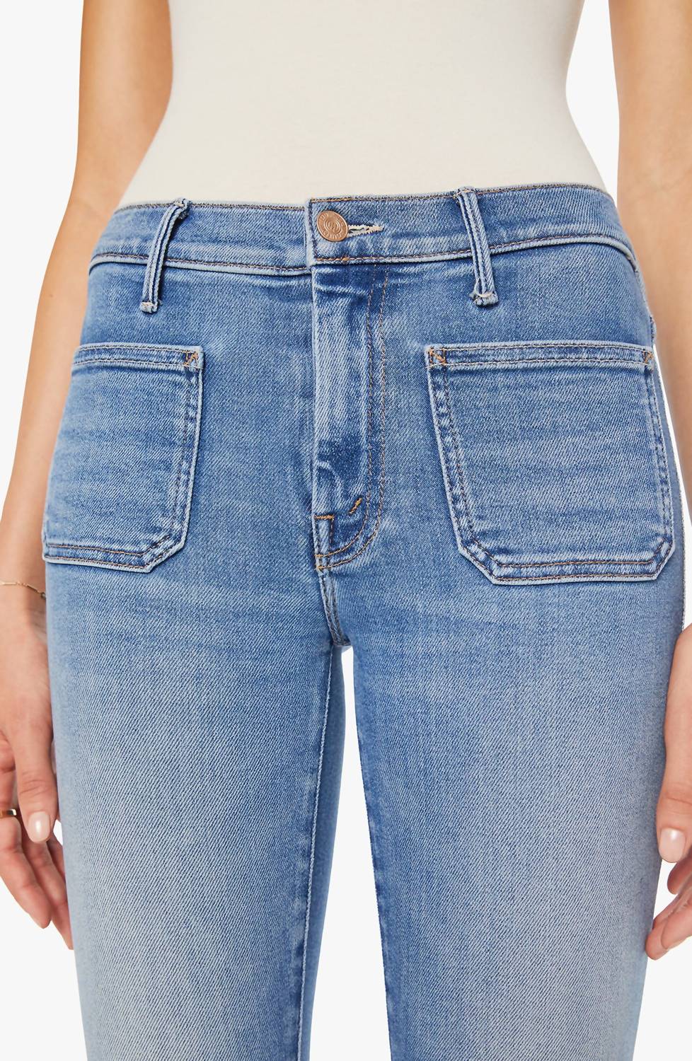 Mother - Weekend Patch Pocket Flare Leg Jeans