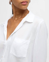 Rails Wren Button Front Shirt in white - women's long sleeve top - view 5
