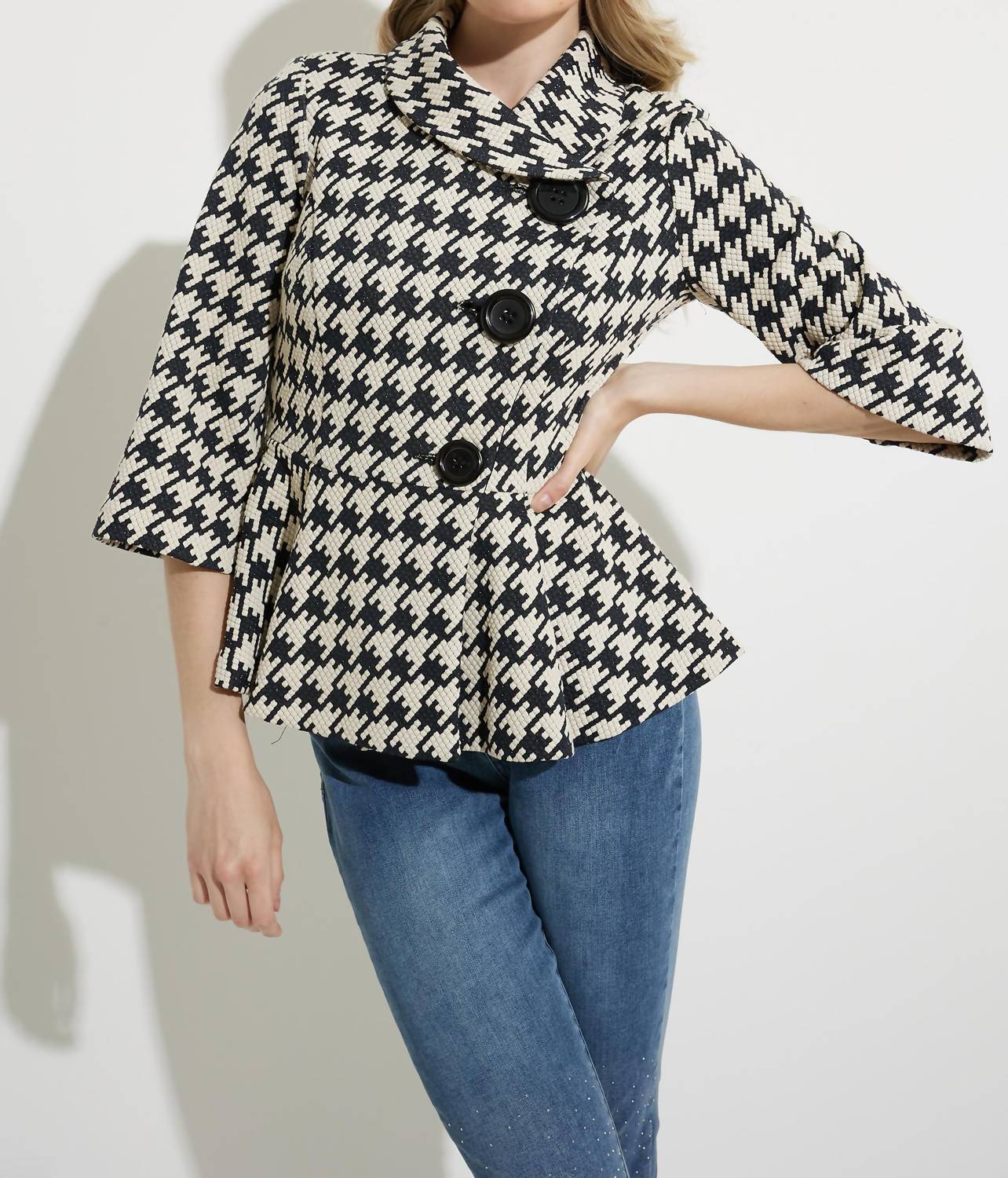 Joseph Ribkoff herringbone jacket in multi - women's jacket