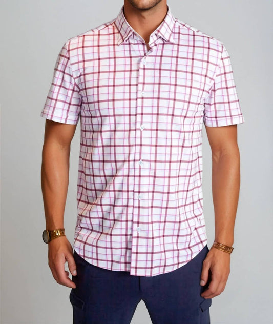 Buki - Carnaby Plaid Short Sleeve Tech Shirt