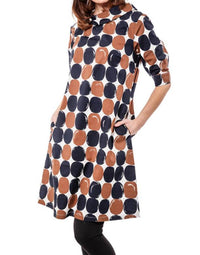 Dizzy-Lizzie - Audrey Retro Dress With Big Dots