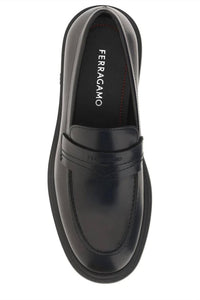 Salvatore Ferragamo - Men's Caligola Logo Embossed Slip-on Loafers
