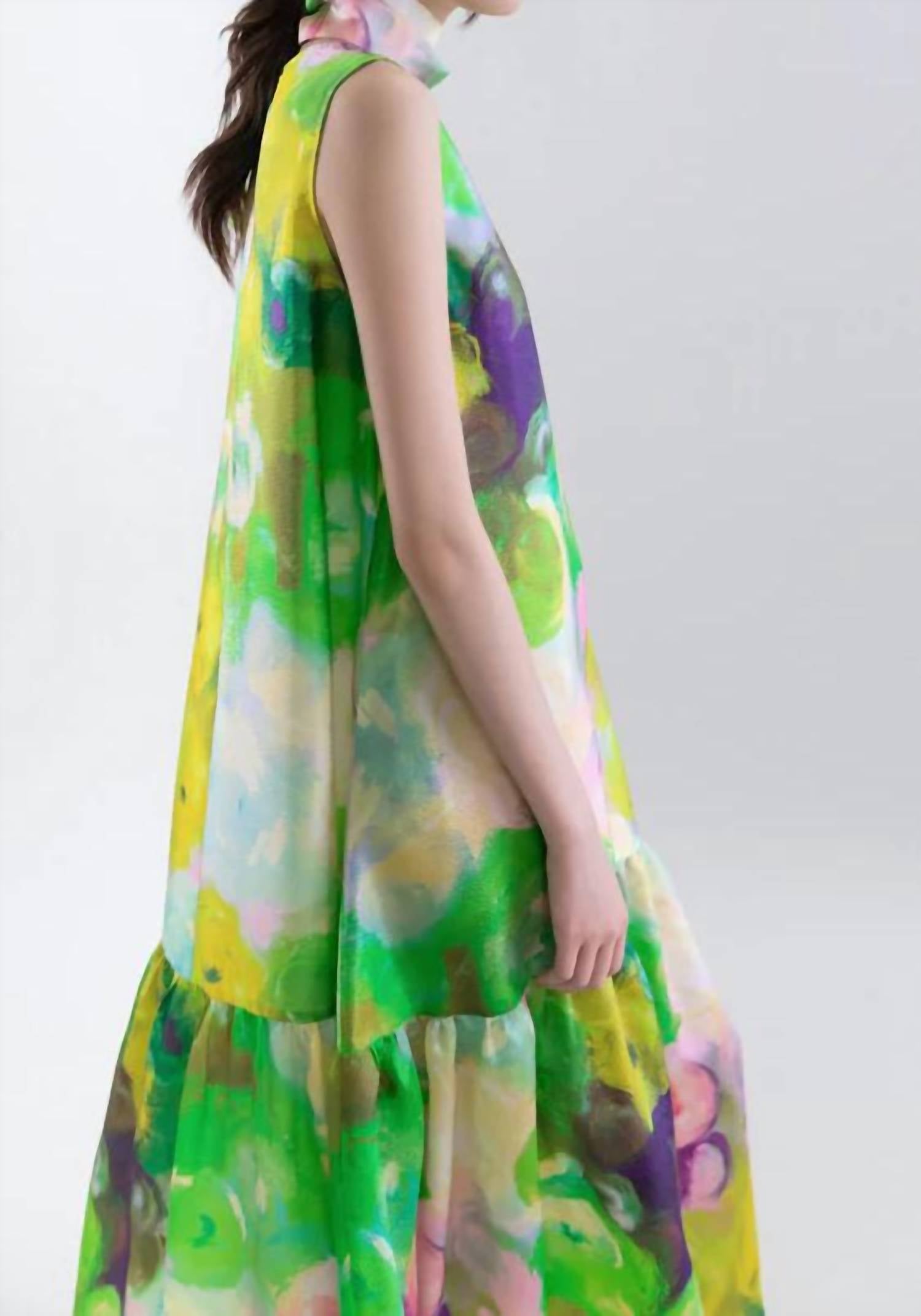 Psophia - Bloomlight Printed Sleeveless Dress