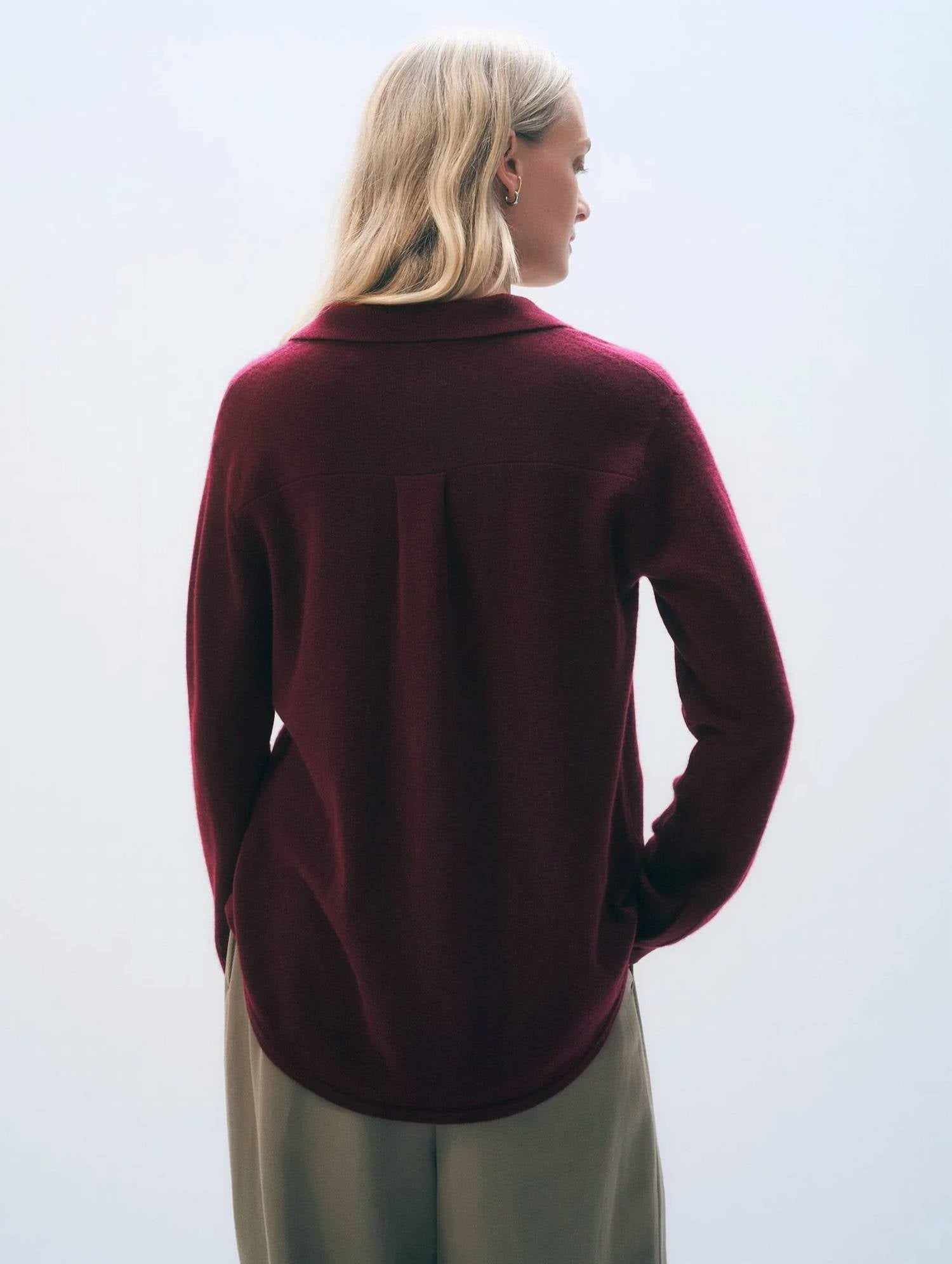 White + Warren - Women's Cashmere Button Down Shirt