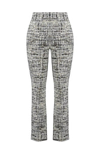 Joseph Ribkoff Tweed Motif Slim Leg Pants in van multi - women's pants - view 5