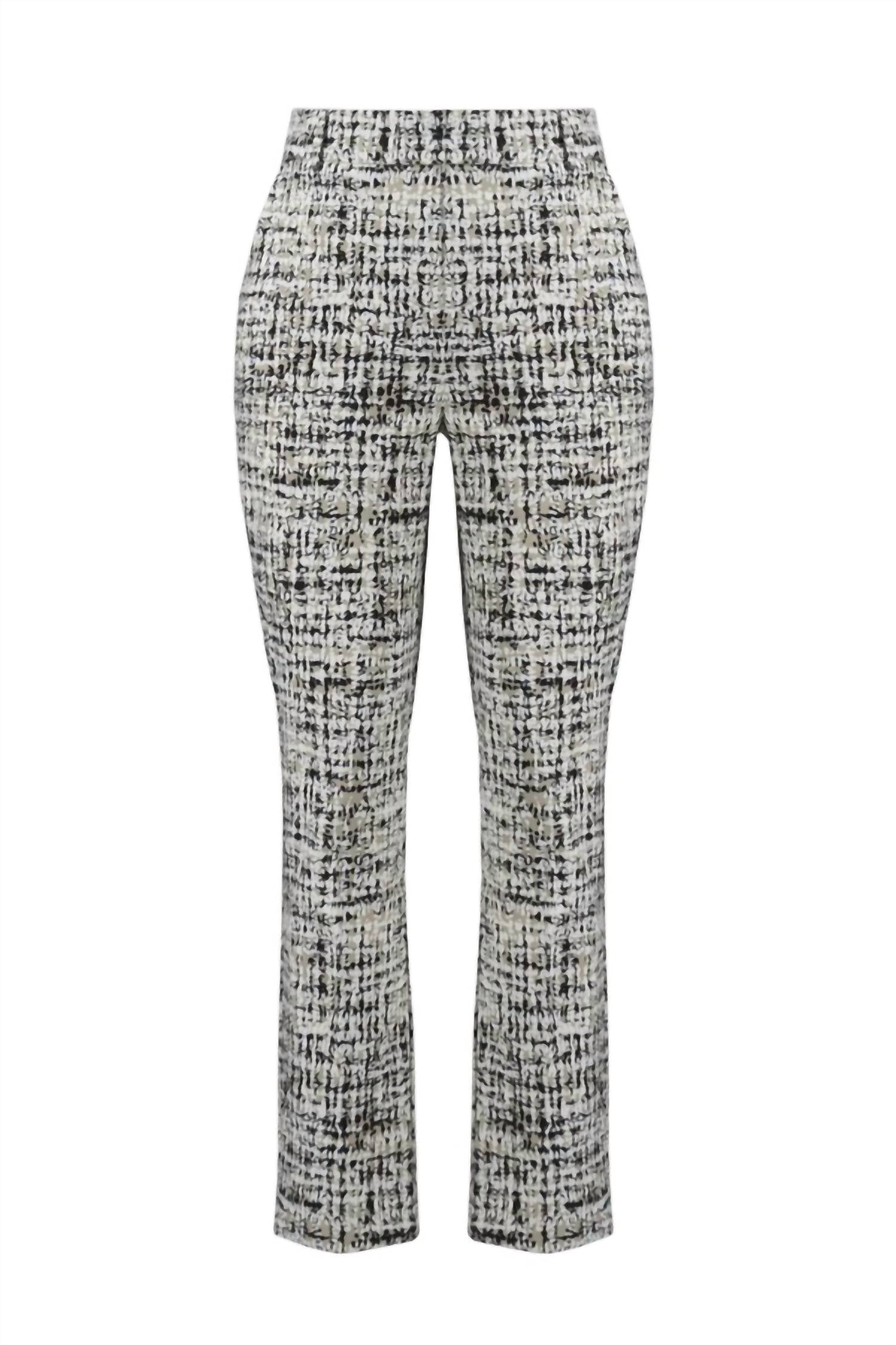 Joseph Ribkoff Tweed Motif Slim Leg Pants in van multi - women's pants - view 5