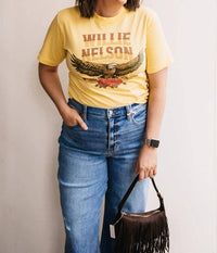 People Of Leisure - Willie Nelson Short Sleeve Tee