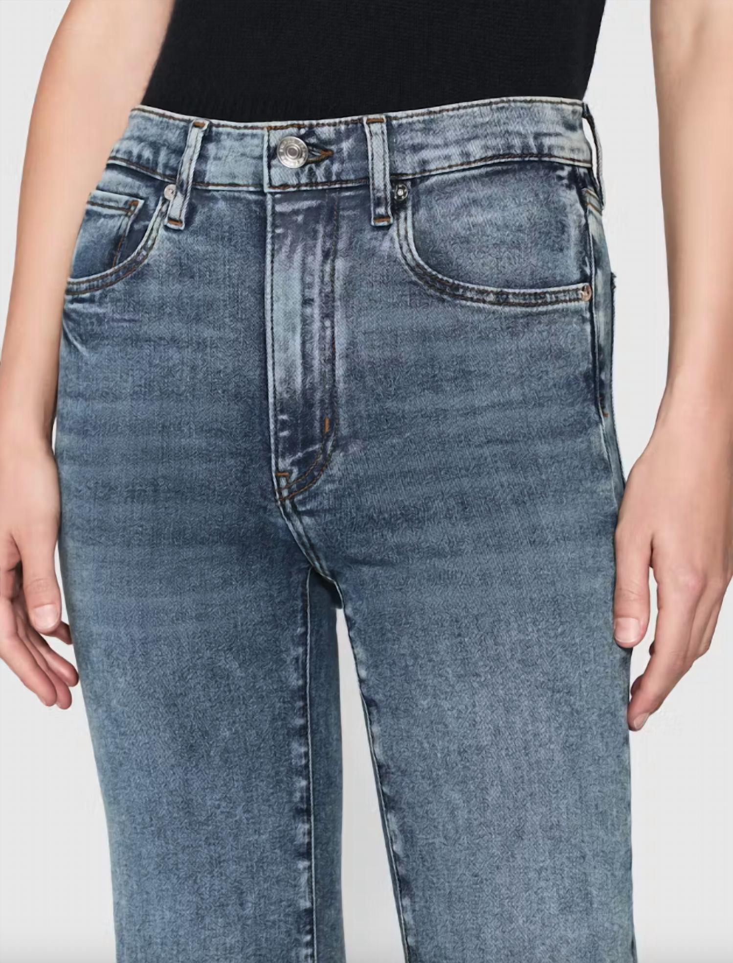 Frame - Le Sleek Straight Rowley Raw Fray Jean