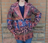 Tempo Paris - Autumn Blend Printed Jacket