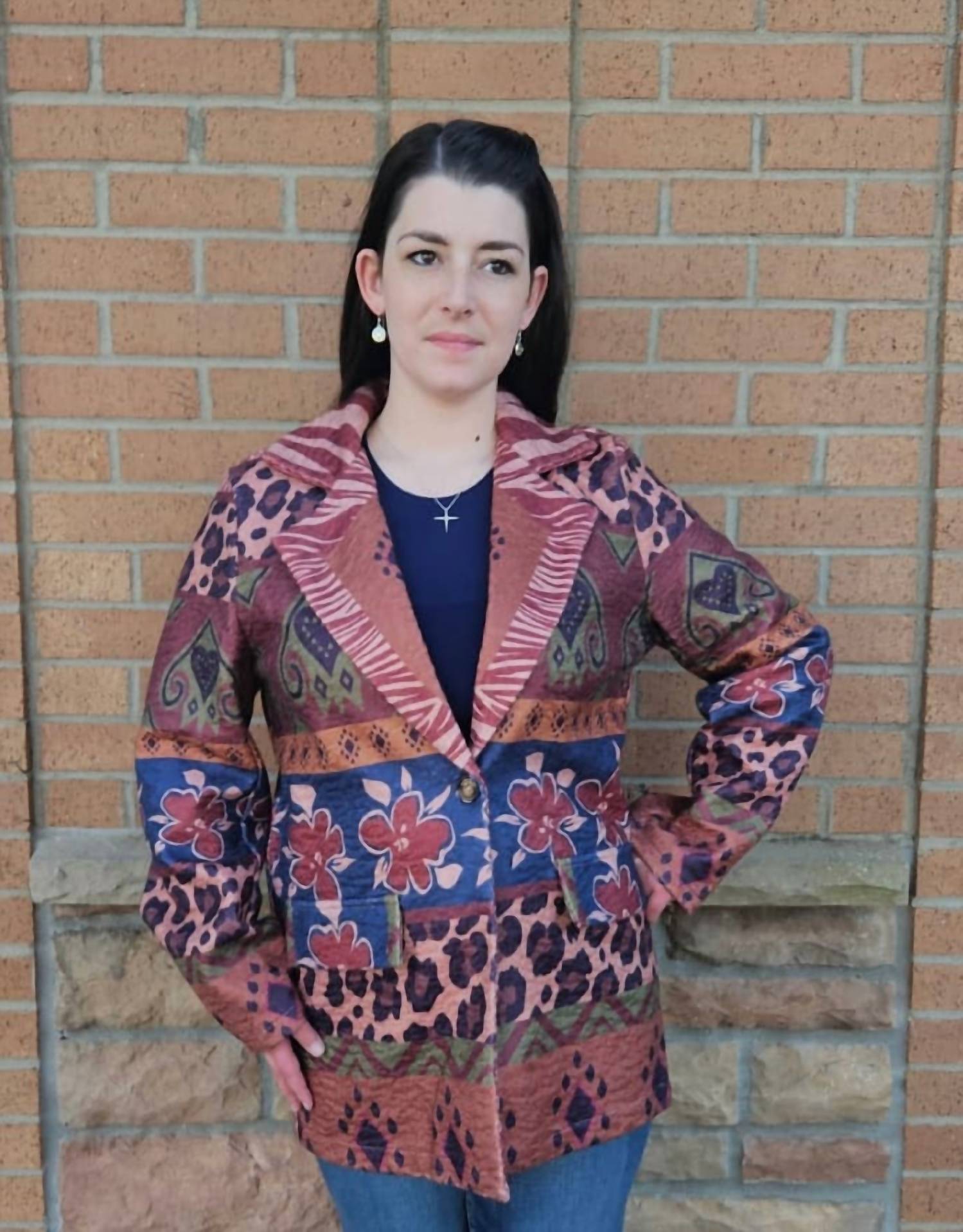 Tempo Paris - Autumn Blend Printed Jacket