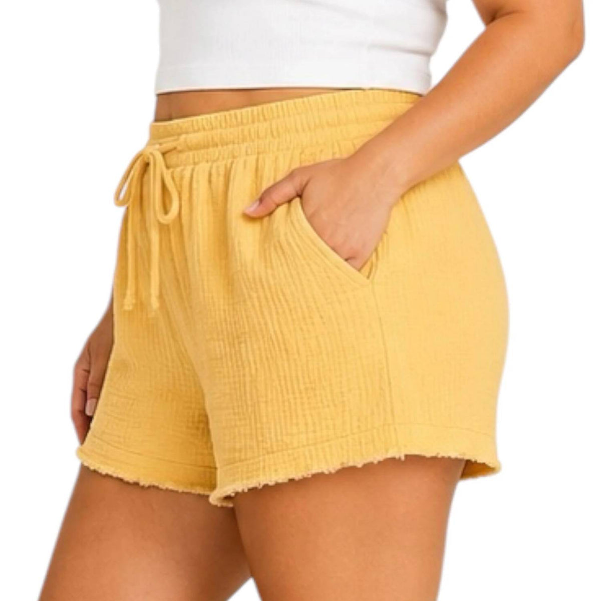 Heyson - Cotton Gauze Shorts - Plus