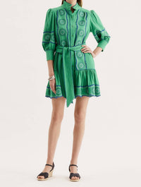 Tyler Boe - Christy Embroidered Skimmer Dress