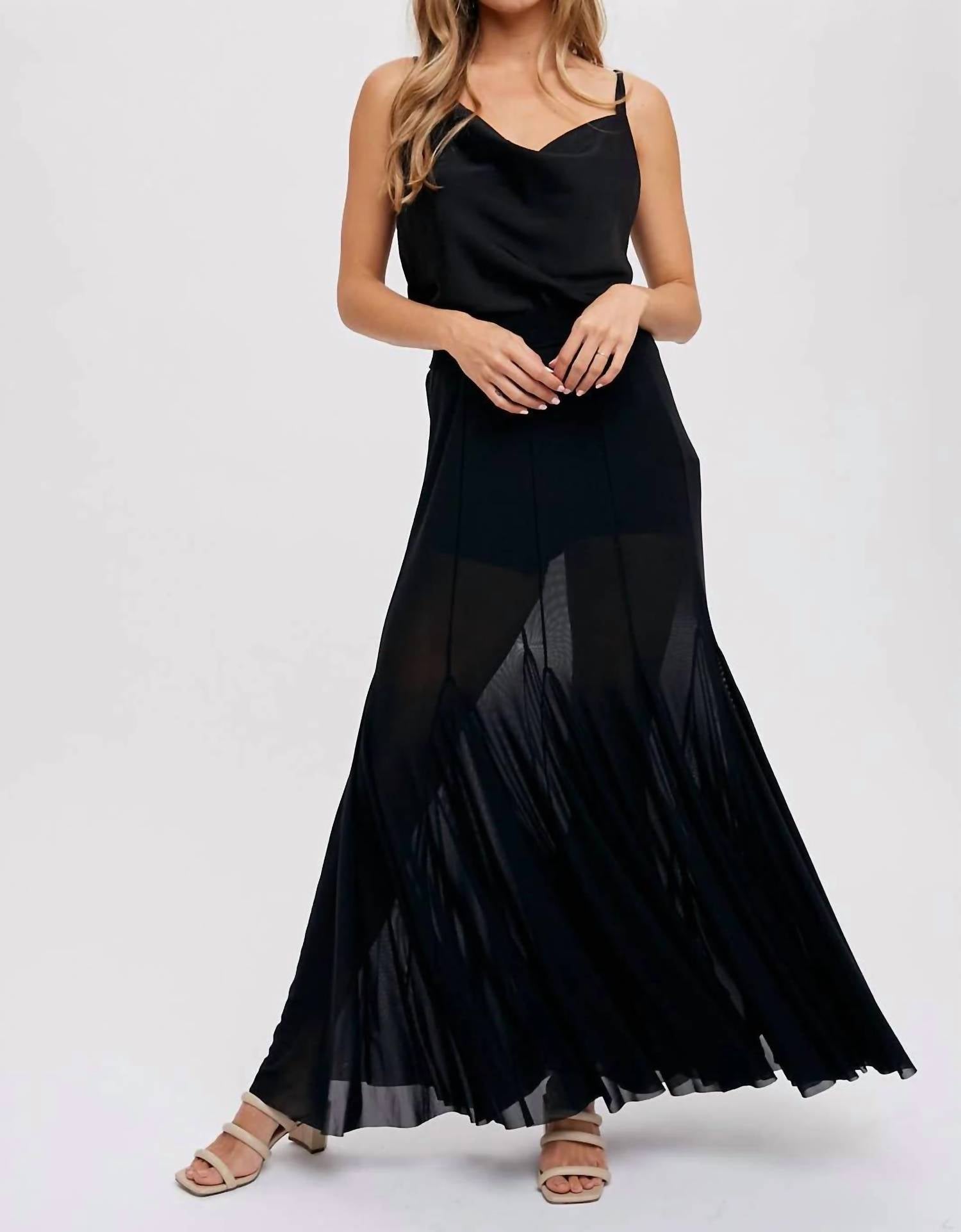 Bluivy - Silky Cowl Neck Cami Top
