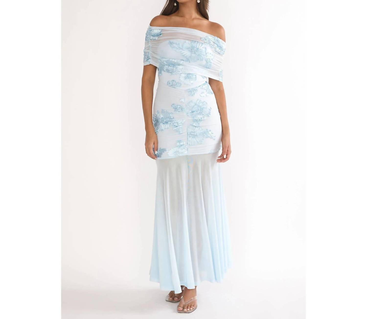 One And Only Collective - Floral Embellished Midi Dress