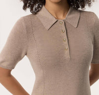 Rag & Bone - Darcey Cotton Cash Short Sleeve Polo Shirt