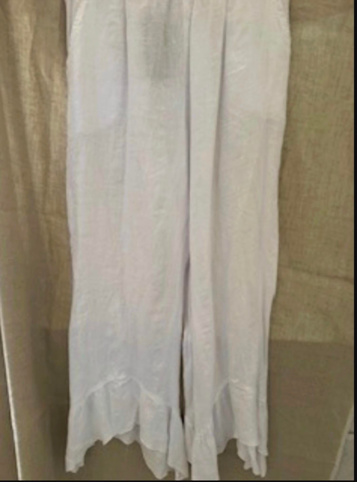 Match Point - Women's Linen Tiered Chacha Long Pant