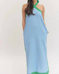 Entro - Criss Cross Halter Midi Dress
