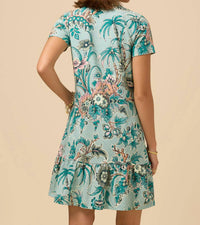 spartina 449 Joelle Polo Dress in turquoise - women's dress - detail view