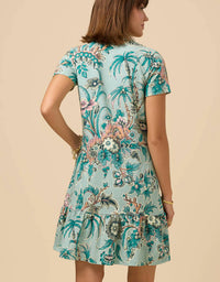 spartina 449 Joelle Polo Dress in turquoise - women's dress - alternate view