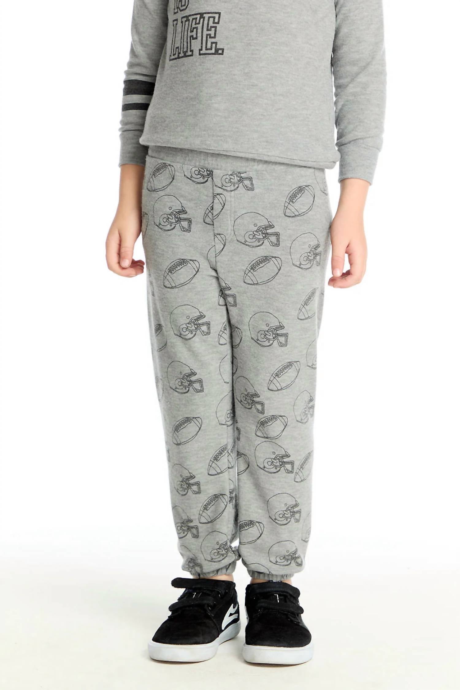 Chaser Boys Football Is Life Pants in heather grey - kids' item