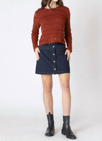 Dex Clothing - Crochet Crewneck Sweater