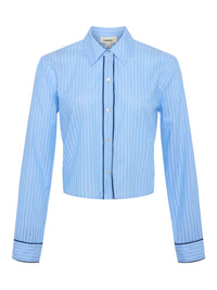L'Agence - Cosette Cropped Poplin Shirt