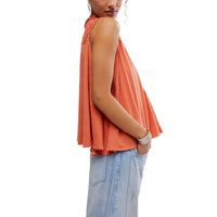 Free People Sunkissed Sleeveless Top in red mango - women's blouse - alternate view