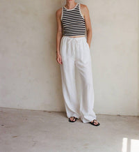 A.Ren - Novah Linen Wide Leg Pant