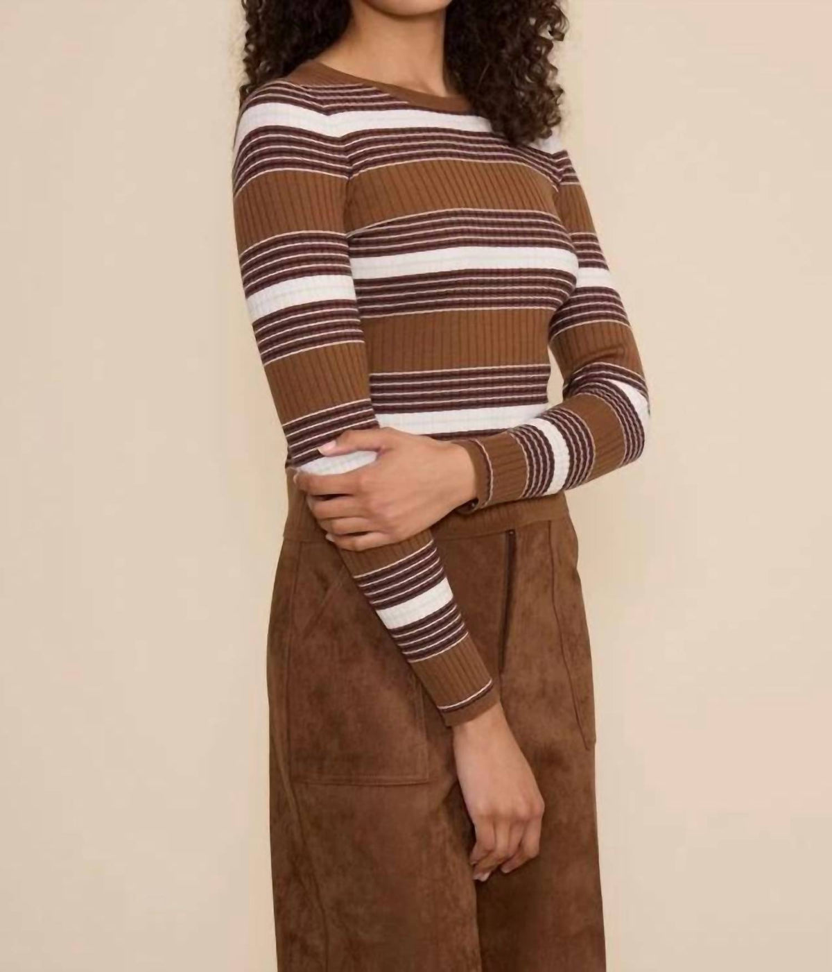 Lucy Paris - Ribbed Long Sleeve Sweater