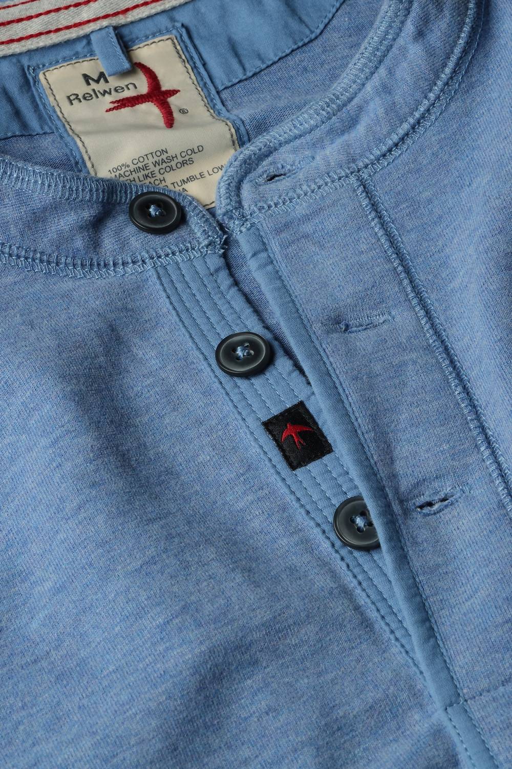 Relwen - Men's Ringspun Henley Shirt