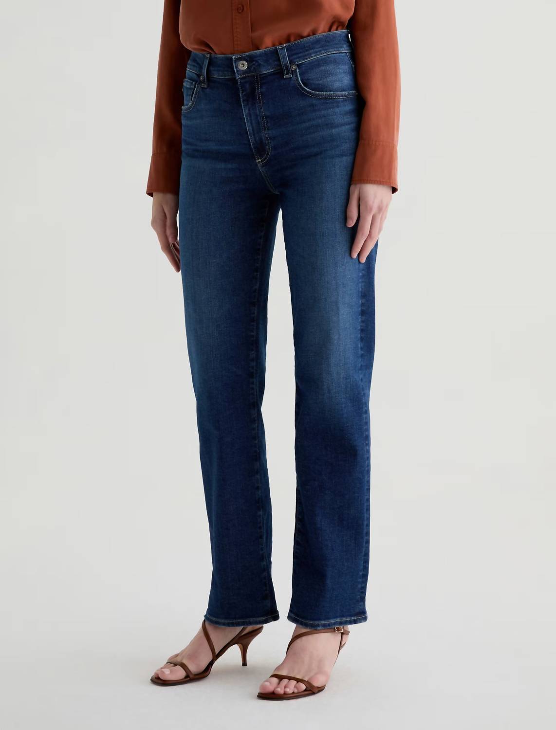 Ag Jeans - Brinley Mid Rise Straight Jeans