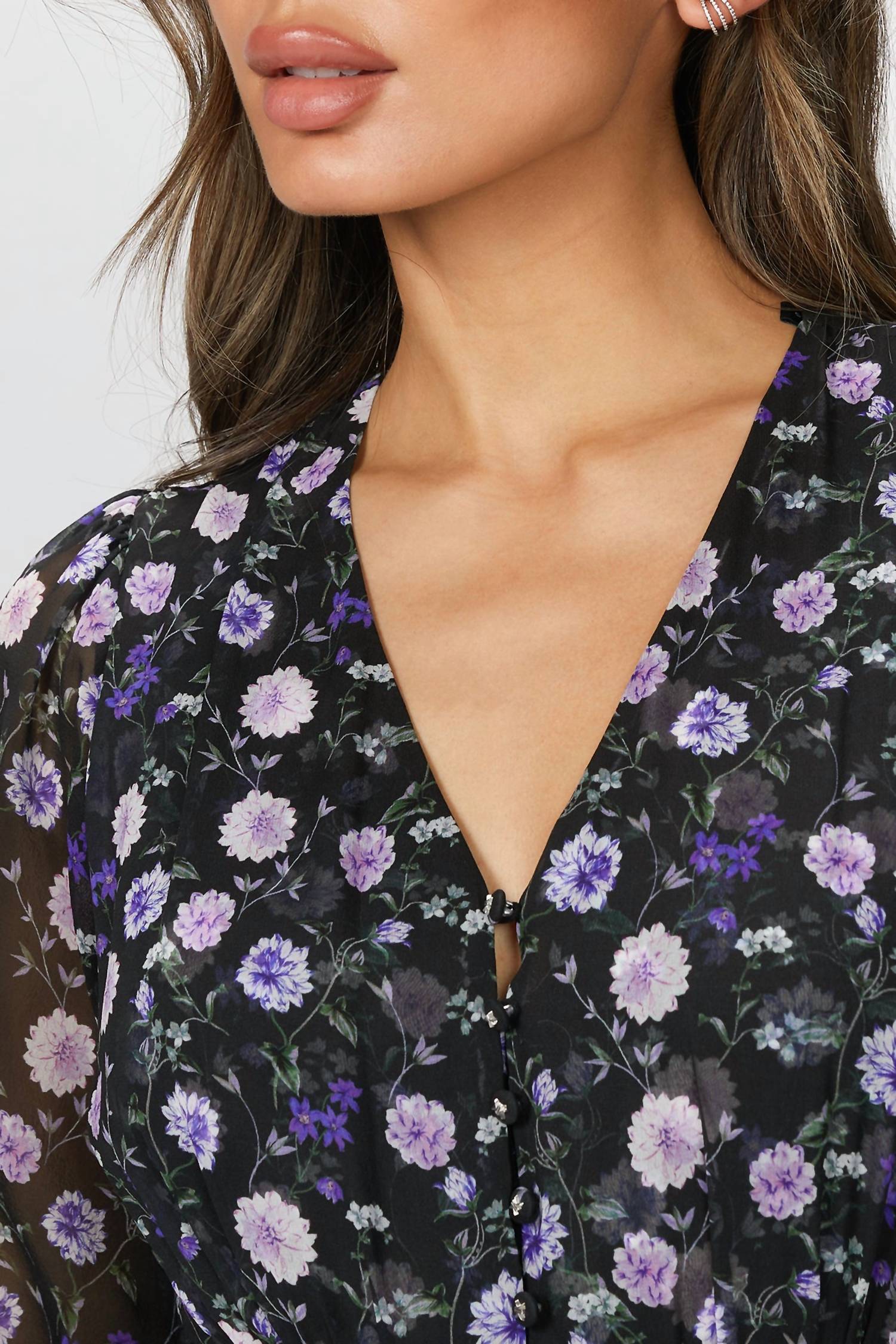 PRINTED MIDI DRESS