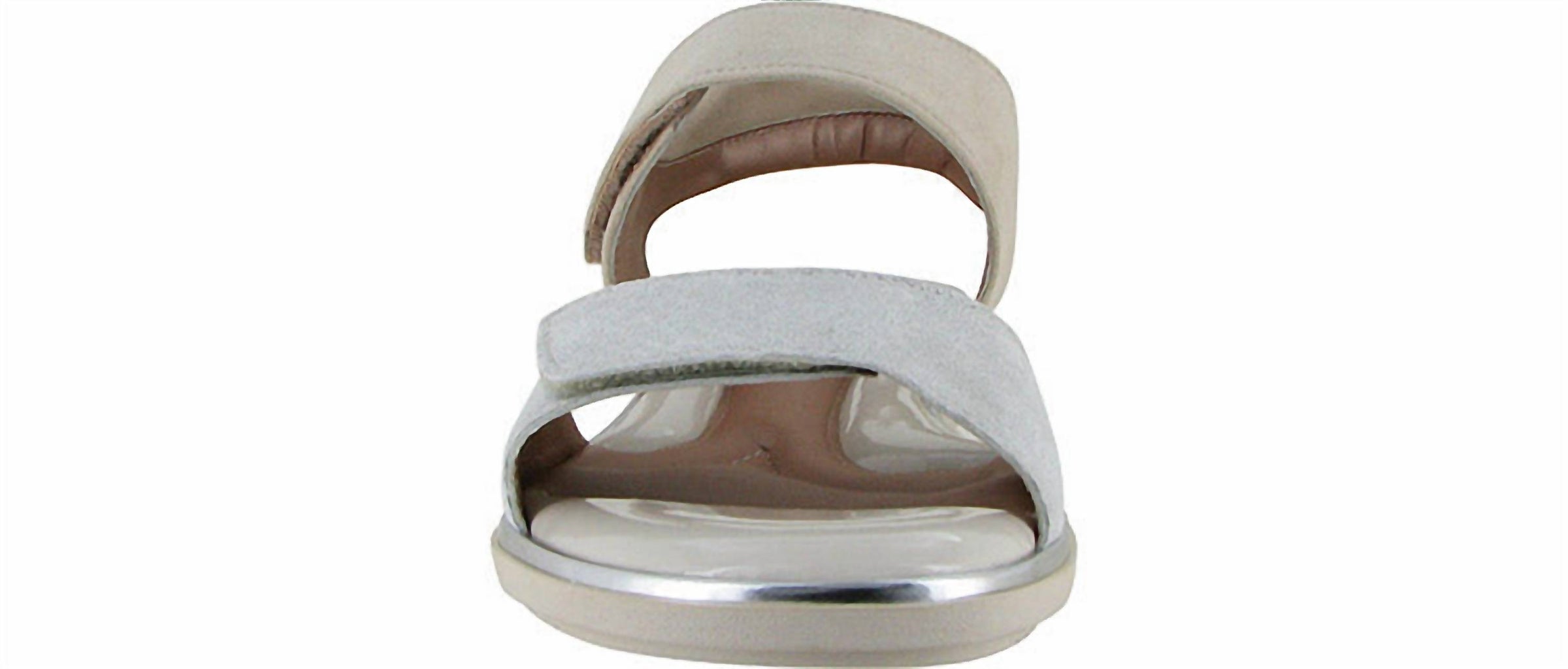 Beautifeel Women's Romi Casual Sandal in silver snake print suede - women's sandal - alternate view