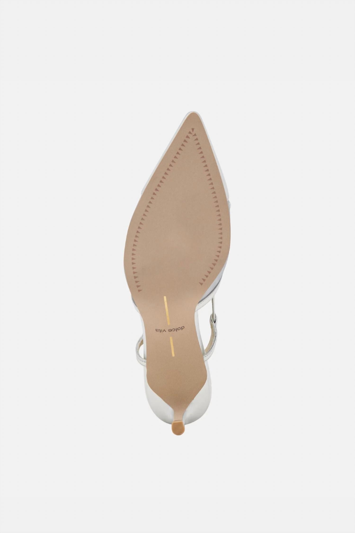 Dolce Vita Women's Kandi Heels in silver mesh - women's heels - view 7