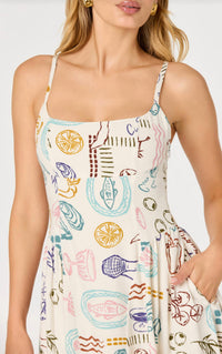 Astr - Ansley Midi Print Dress
