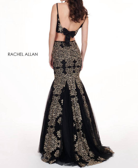Rachel Allan - Two-piece Long Mermaid Gown