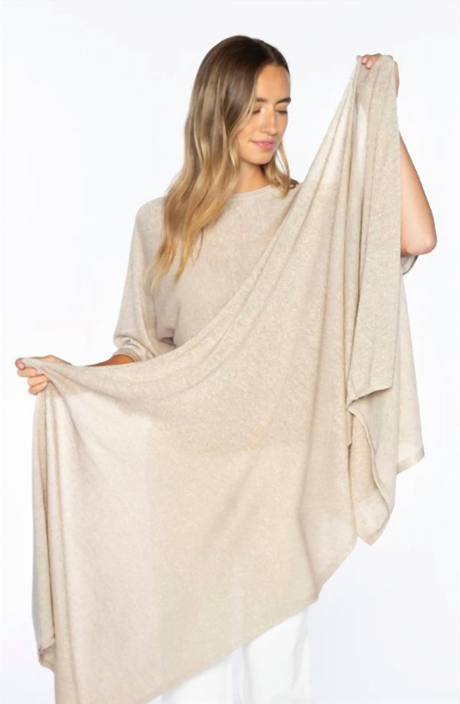 Kinross - Linen Lurex Wrap