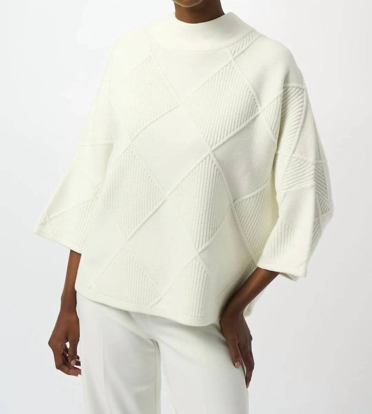 Joseph Ribkoff - Textured Mock Neck Sweater