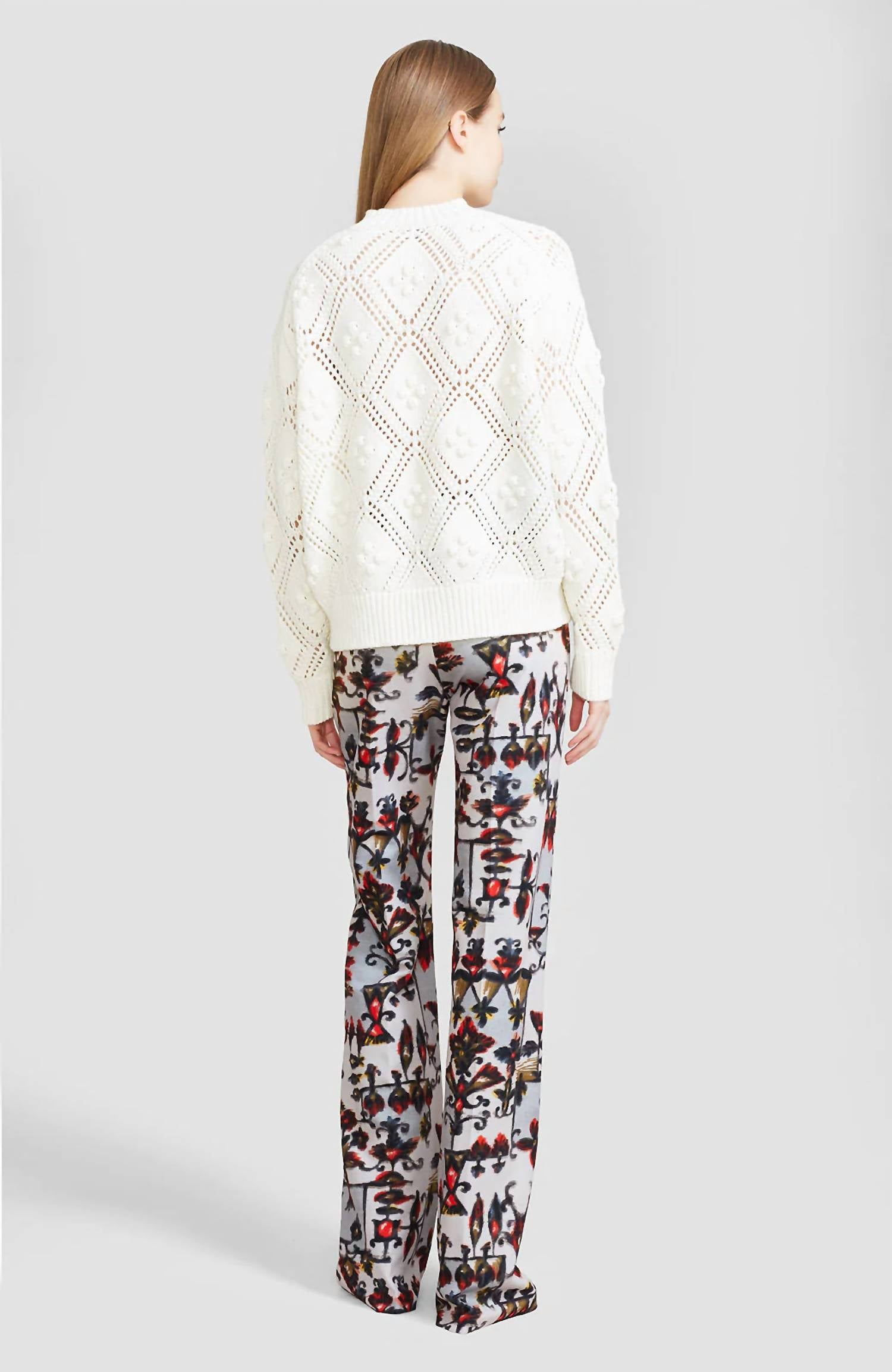 Lela Rose - Dotted Knit Pullover Sweater