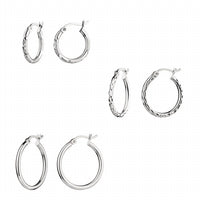 Gold & Honey - Women's Small Hoop Earrings - Set Of 3