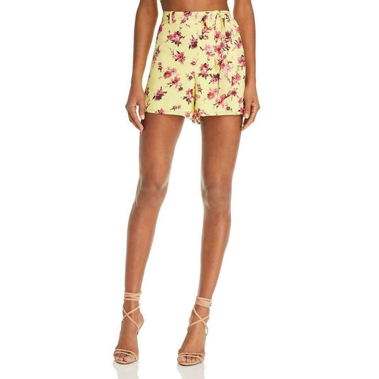 Cami Nyc - Silk Floral Mini Casual Belted Shorts