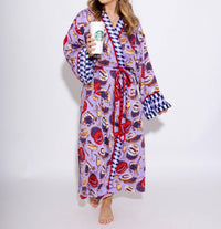 Printfresh - Champagne And Caviar Eco Satin Robe
