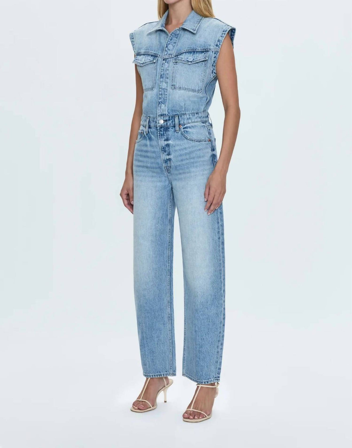 Pistola - Ace Sleeveless Barrel Leg Jumpsuit