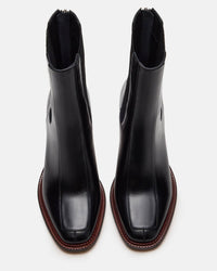 STEVE MADDEN Women's Downtown Boots in black leather - women's shoe - alternate view